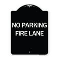 thumbnail image 1 of SignMission Designer Series Sign - Pavement Stencil No Parking Fire Lane | Black & White 18" x 24" Heavy-Gauge Aluminum Architectural Sign | Protect Your Business & Municipality | Made, 1 of 4
