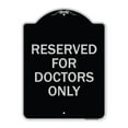 thumbnail image 1 of SignMission Designer Series Sign - Reserved for Doctors Only | Black & Silver 18" x 24" Heavy-Gauge Aluminum Architectural Sign | Protect Your Business & Municipality | Made in the USA, 1 of 4
