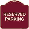 thumbnail image 1 of SignMission Designer Series Sign - Reserved Parking Bright Yellow | Burgundy 18" X 18" Heavy-Gauge Aluminum Architectural Sign | Protect Your Business & Municipality | Made in the USA, 1 of 4