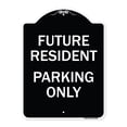 thumbnail image 1 of SignMission Designer Series Sign - Reserved Parking Sign Future Resident Parking Only | Black & White 18" x 24" Heavy-Gauge Aluminum Architectural Sign | Made in the USA, 1 of 4