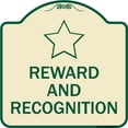 thumbnail image 1 of SignMission Designer Series Sign - Reward and Recognition | Tan & Green 18" X 18" Heavy-Gauge Aluminum Architectural Sign | Protect Your Business & Municipality | Made in the USA, 1 of 4