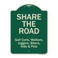 thumbnail image 1 of SignMission A-DES-G-1824-9892 Designer Series Sign - Share the Road, 1 of 4