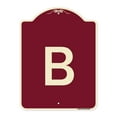 thumbnail image 1 of SignMission Designer Series Sign - Sign with Letter B | Burgundy 18" x 24" Heavy-Gauge Aluminum Architectural Sign | Protect Your Business & Municipality | Made in the USA, 1 of 4
