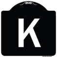 thumbnail image 1 of SignMission Designer Series Sign - Sign with Letter K | Black & White 18" X 18" Heavy-Gauge Aluminum Architectural Sign | Protect Your Business & Municipality | Made in the USA, 1 of 4