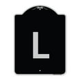 thumbnail image 1 of SignMission Designer Series Sign - Sign with Letter L | Black & Silver 18" x 24" Heavy-Gauge Aluminum Architectural Sign | Protect Your Business & Municipality | Made in the USA, 1 of 4