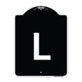 thumbnail image 1 of SignMission Designer Series Sign - Sign with Letter L | Black & White 18" x 24" Heavy-Gauge Aluminum Architectural Sign | Protect Your Business & Municipality | Made in the USA, 1 of 4
