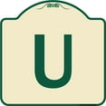 thumbnail image 1 of SignMission Designer Series Sign - Sign with Letter U | Tan & Green 18" X 18" Heavy-Gauge Aluminum Architectural Sign | Protect Your Business & Municipality | Made in the USA, 1 of 4