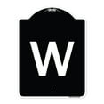 thumbnail image 1 of SignMission Designer Series Sign - Sign with Letter W | Black & White 18" x 24" Heavy-Gauge Aluminum Architectural Sign | Protect Your Business & Municipality | Made in the USA, 1 of 4