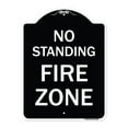 thumbnail image 1 of SignMission Designer Series Sign - No Standing Fire Zone | Black & White 18" x 24" Heavy-Gauge Aluminum Architectural Sign | Protect Your Business & Municipality | Made in the USA, 1 of 4