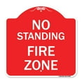 thumbnail image 1 of SignMission Designer Series Sign - No Standing Fire Zone | Red & White 18" X 18" Heavy-Gauge Aluminum Architectural Sign | Protect Your Business & Municipality | Made in the USA, 1 of 4