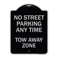 thumbnail image 1 of SignMission Designer Series Sign - No Street Parking Anytime Tow Away Zone | Black & Silver 18" x 24" Heavy-Gauge Aluminum Architectural Sign | Protect Your Business & Municipality |, 1 of 4