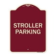 thumbnail image 1 of SignMission Designer Series Sign - Stroller Parking | Burgundy 18" x 24" Heavy-Gauge Aluminum Architectural Sign | Protect Your Business & Municipality | Made in the USA, 1 of 4