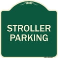 thumbnail image 1 of SignMission Designer Series Sign - Stroller Parking | Green & Tan 18" X 18" Heavy-Gauge Aluminum Architectural Sign | Protect Your Business & Municipality | Made in the USA, 1 of 4