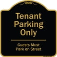 thumbnail image 1 of SignMission Designer Series Sign - Tenant Parking Only, Guests Park On Street | Black & Gold 18" X 18" Heavy-Gauge Aluminum Architectural Sign | Protect Your Business & Municipality |, 1 of 4