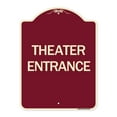 thumbnail image 1 of SignMission Designer Series Sign - Theater Entrance | Burgundy 18" x 24" Heavy-Gauge Aluminum Architectural Sign | Protect Your Business & Municipality | Made in the USA, 1 of 4