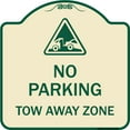 thumbnail image 1 of SignMission Designer Series Sign - Tow Away Zone with Graphic | Tan & Green 18" X 18" Heavy-Gauge Aluminum Architectural Sign | Protect Your Business & Municipality | Made in the USA, 1 of 4