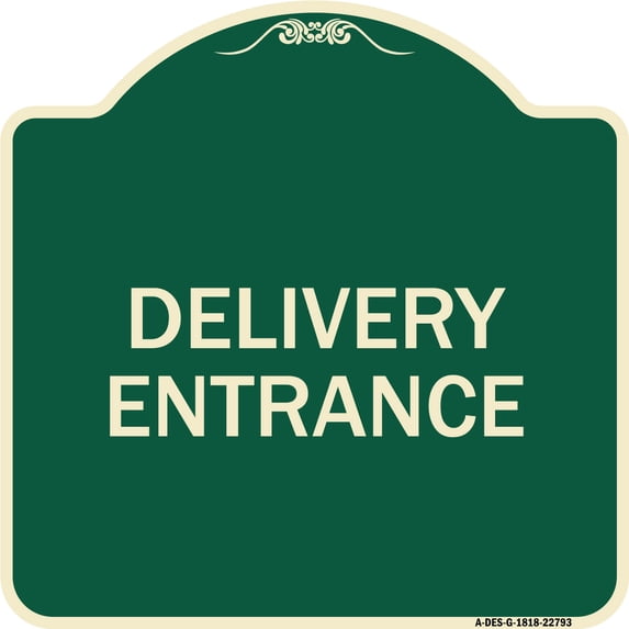 SignMission Designer Series Sign - Traffic Entrance Sign Delivery ...