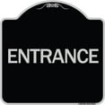 thumbnail image 1 of SignMission Designer Series Sign - Traffic Entrance Sign Entrance | Black & Silver 18" X 18" Heavy-Gauge Aluminum Architectural Sign | Protect Your Business & Municipality | Made in the, 1 of 4