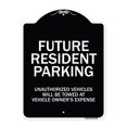 thumbnail image 1 of SignMission Designer Series Sign - Unauthorized Vehicles Will Be Towed | Black & White 18" x 24" Heavy-Gauge Aluminum Architectural Sign | Protect Your Business & Municipality | Made in, 1 of 4