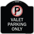 thumbnail image 1 of SignMission Designer Series Sign - Valet Parking Only | Black & Silver 18" X 18" Heavy-Gauge Aluminum Architectural Sign | Protect Your Business & Municipality | Made in the USA, 1 of 4