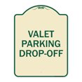 thumbnail image 1 of SignMission Designer Series Sign - Valet Parking Drop-Off | Tan & Green 18" x 24" Heavy-Gauge Aluminum Architectural Sign | Protect Your Business & Municipality | Made in the USA, 1 of 4