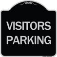 thumbnail image 1 of SignMission Designer Series Sign - Visitors Parking | Black & Silver 18" X 18" Heavy-Gauge Aluminum Architectural Sign | Protect Your Business & Municipality | Made in the USA, 1 of 4