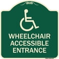 thumbnail image 1 of SignMission A-DES-G-1818-9739 Designer Series Sign - Wheelchair Accessible Entrance, 1 of 4