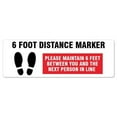 thumbnail image 1 of SignMission FD-2-R-16-99984 6 x 18 in. Coronavirus Vinyl Decal - Distance Marker, 1 of 3
