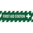 thumbnail image 1 of First Aid Station Non-Slip Floor Marker | 6" X 18" Vinyl Decal | Protect Your Business, Work Place & Customers |  Made in The USA, 1 of 3