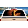 thumbnail image 1 of SignMission Fire Fighter Rear Window Graphic truck view thru vinyl decal HD Graphics Professional Grade Material Universal Fit for Full Size Trucks Weatherproof & Car Wash Safe Made In The U.S.A., 1 of 3