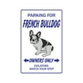 thumbnail image 1 of SignMission Z-A-Frenchbulldog French Bulldog Dog Pet Parking Aluminum Sign for Pet Lover Puppy, 1 of 4