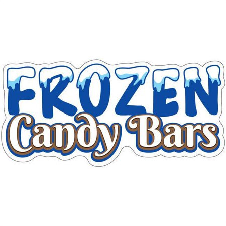 SignMission Frozen Candy Bars 24 in. Decal Concession Stand Food Truck Sticker