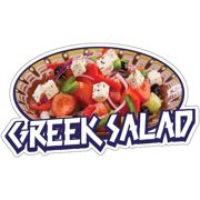 SignMission Greek Salad 24 in. Decal Concession Stand Food Truck Sticker