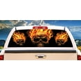 thumbnail image 1 of SignMission Hot Head Rear Window Graphic truck view thru vinyl decal HD Graphics Professional Grade Material Universal Fit for Full Size Trucks Weatherproof & Car Wash Safe Made In The, 1 of 3