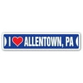 thumbnail image 1 of I LOVE ALLENTOWN PENNSYLVANIA Street Sign pa city state us wall road décor gift, 1 of 5