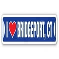 thumbnail image 1 of SignMission I Love Bridgeport, Connecticut Street Decal - Ct City State Us Wall Road Decor Gift Sign, 1 of 5