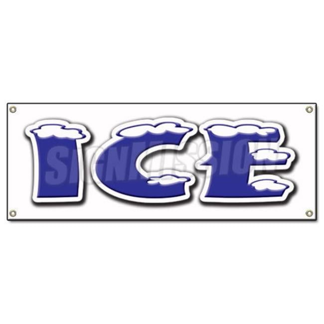SignMission Ice Banner Sign Cold Store Machine Chest