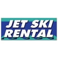 thumbnail image 1 of JET SKI RENTAL BANNER SIGN boat skiing water  wave runner kayak canoe rent row, 1 of 4