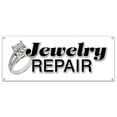 thumbnail image 1 of JEWELRY REPAIR BANNER SIGN watch batteries gold diamonds battery appraisals, 1 of 4