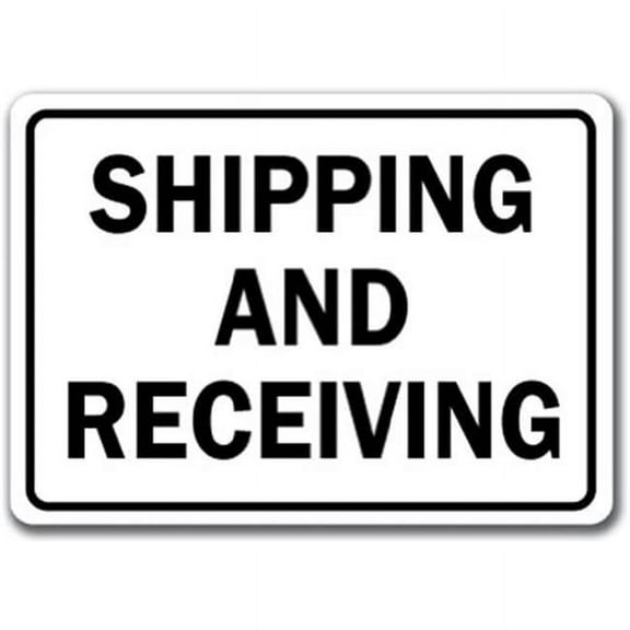 SignMission MISC-Shipping Receiving 2 10 x 14 in. Shipping & Receiving OSHA Warehouse Sign