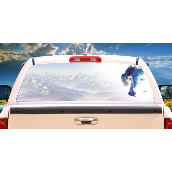 SignMission Through Many Storms Rear Window Graphic truck view thru vinyl decal HD Graphics Professional Grade Material Universal Fit for Full Size Trucks Weatherproof  Made In The