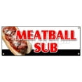 thumbnail image 1 of MEATBALL SUB BANNER SIGN submarine sandwich meatball cheese sauce sub italian, 1 of 4