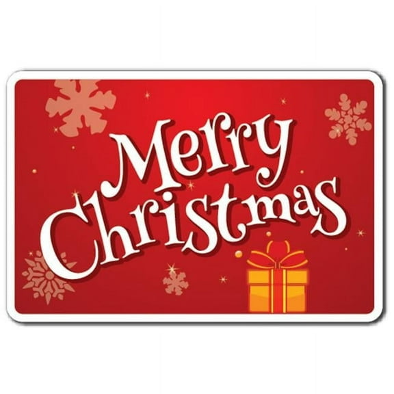 SignMission Merry Christmas Aluminum Sign for Christmas Holiday Season Greeting