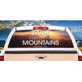 thumbnail image 1 of SignMission Move Mountains Rear Window Graphic truck view thru vinyl decal HD Graphics Professional Grade Material Universal Fit for Full Size Trucks Weatherproof & Car Wash Safe Made, 1 of 3