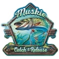 thumbnail image 1 of Muskie Catch And Release Novelty Sign | Indoor/Outdoor | Funny Home Décor for Garages, Living Rooms, Bedroom, Offices | SignMission personalized gift Wall Plaque Decoration, 1 of 1