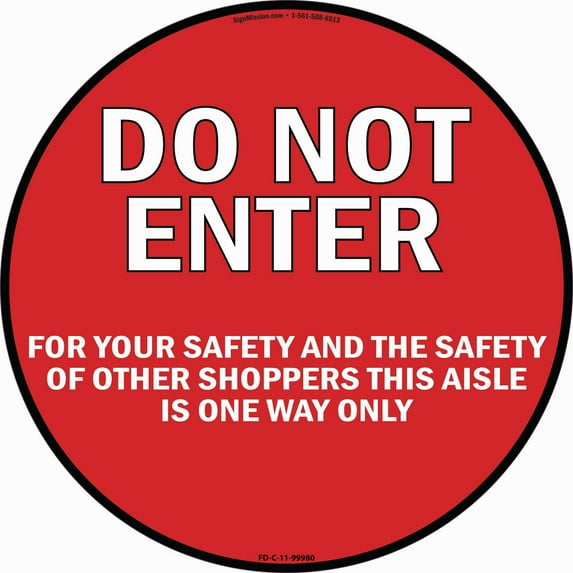 Coronavirus Do Not Enter Arrow Non-Slip Floor Graphic | 3 Pack of Vinyl Decal | Protect Your Business, Work Place & Customers | Made in The USA