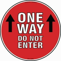 Coronavirus One Way Do Not Enter Non-Slip Floor Graphic | Vinyl Decal | Protect Your Business, Work Place & Customers |  Made in The USA