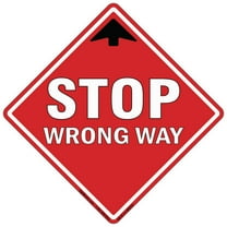 Coronavirus Stop Wrong Way Non-Slip Floor Graphic | Vinyl Decal | Protect Your Business, Work Place & Customers |  Made in The USA