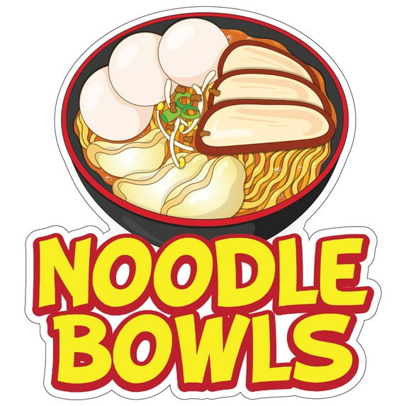 Noodle Bwls 8" Decal Concession Stand Food Truck Sticker