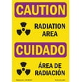 thumbnail image 1 of SignMission OS-CR-A-1824-L-10184 18 x 24 in. OSHA Caution Radiation Sign - Radiation Area with Symbol, 1 of 6